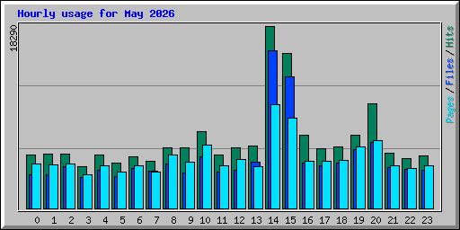Hourly usage for May 2026