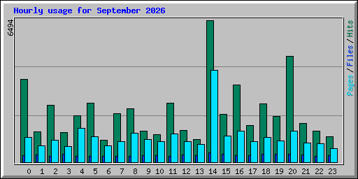 Hourly usage for September 2026